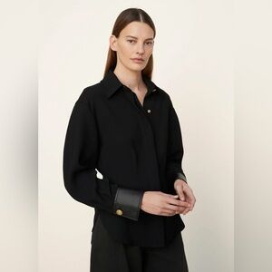 NWT $325 Vince Shaped Long Sleeve Button Down Shirt